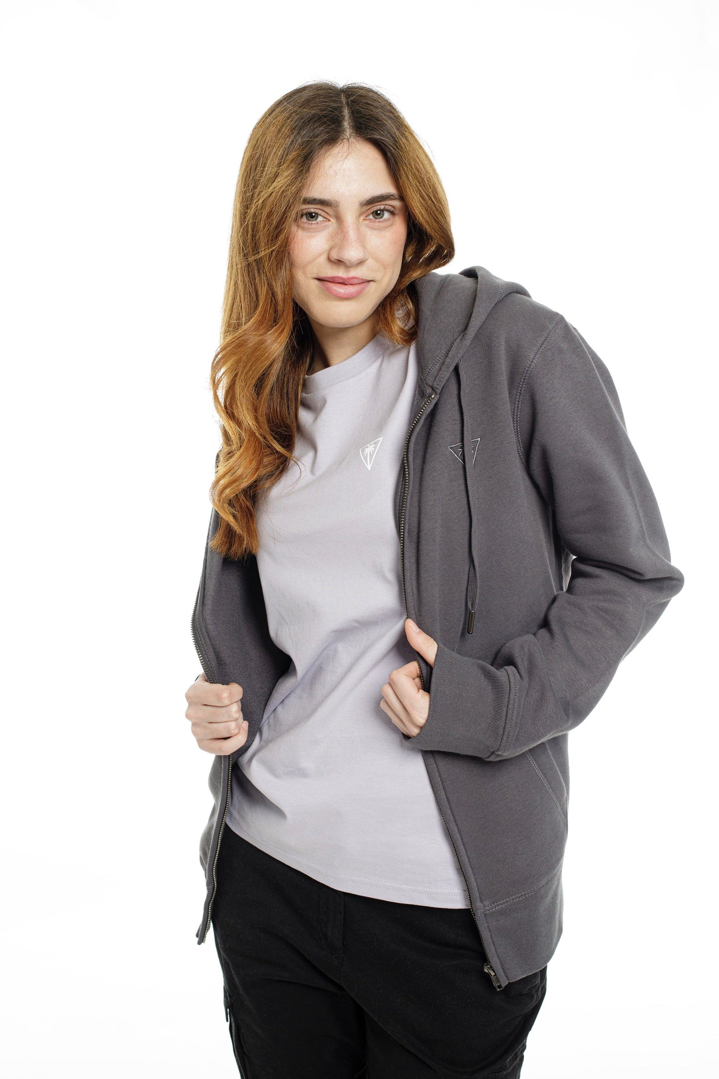 Zipped Soft-touch Hoodie